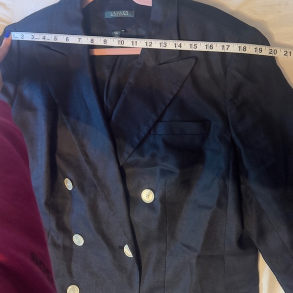 Ralph Lauren old money linen luxury double breasted preppy blazer academia 14W - Picture 4 of 11